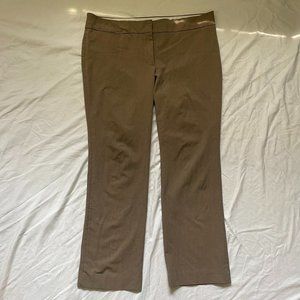 Ann Taylor LOFT Petite Dress Pants in Marisa Fit Light Cool Brown (Size 12P)
